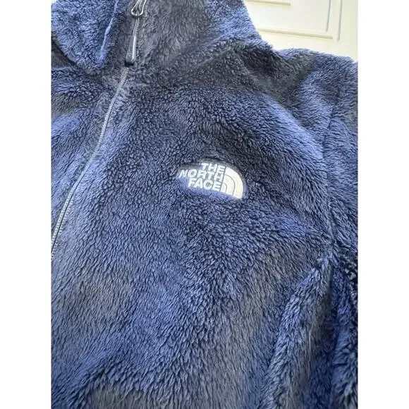 The North Face Fleece Blue Sherpa Full Zip Jacket Women’s Size Small - Picture 2 of 6